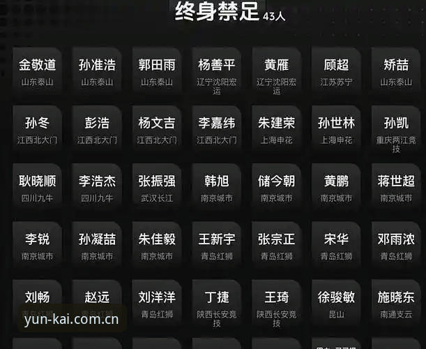 中国足协第三批禁足名单深度解读教程——从行业震荡看足球生态重构